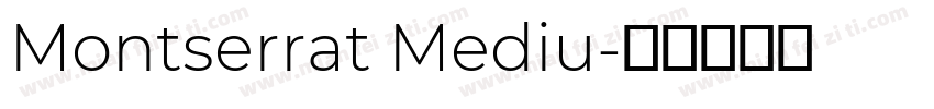 Montserrat Mediu字体转换